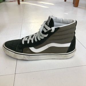 Vans Skate/SK8-HI olive green high top skate shoe
